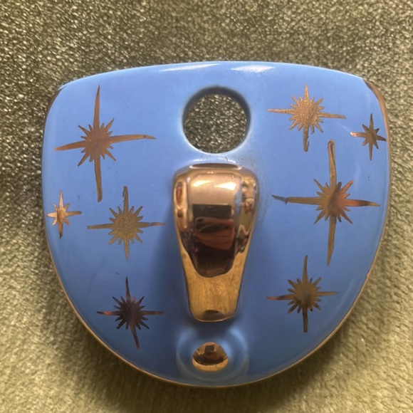 Hook Cover Lid for Hall’s MCM Gold & Blue Atomic Starburst Teapot - LID ONLY - Picture 2 of 14